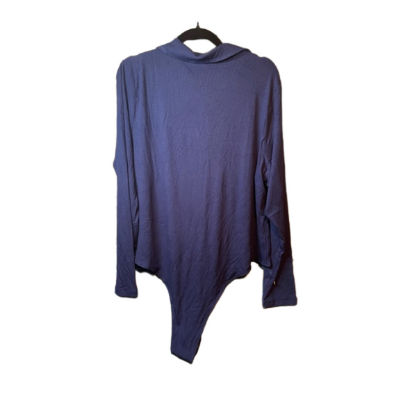 Violets and Roses Bodysuits - Navy - Sizes 2X & 3X (NWT) - Picture 3 of 4